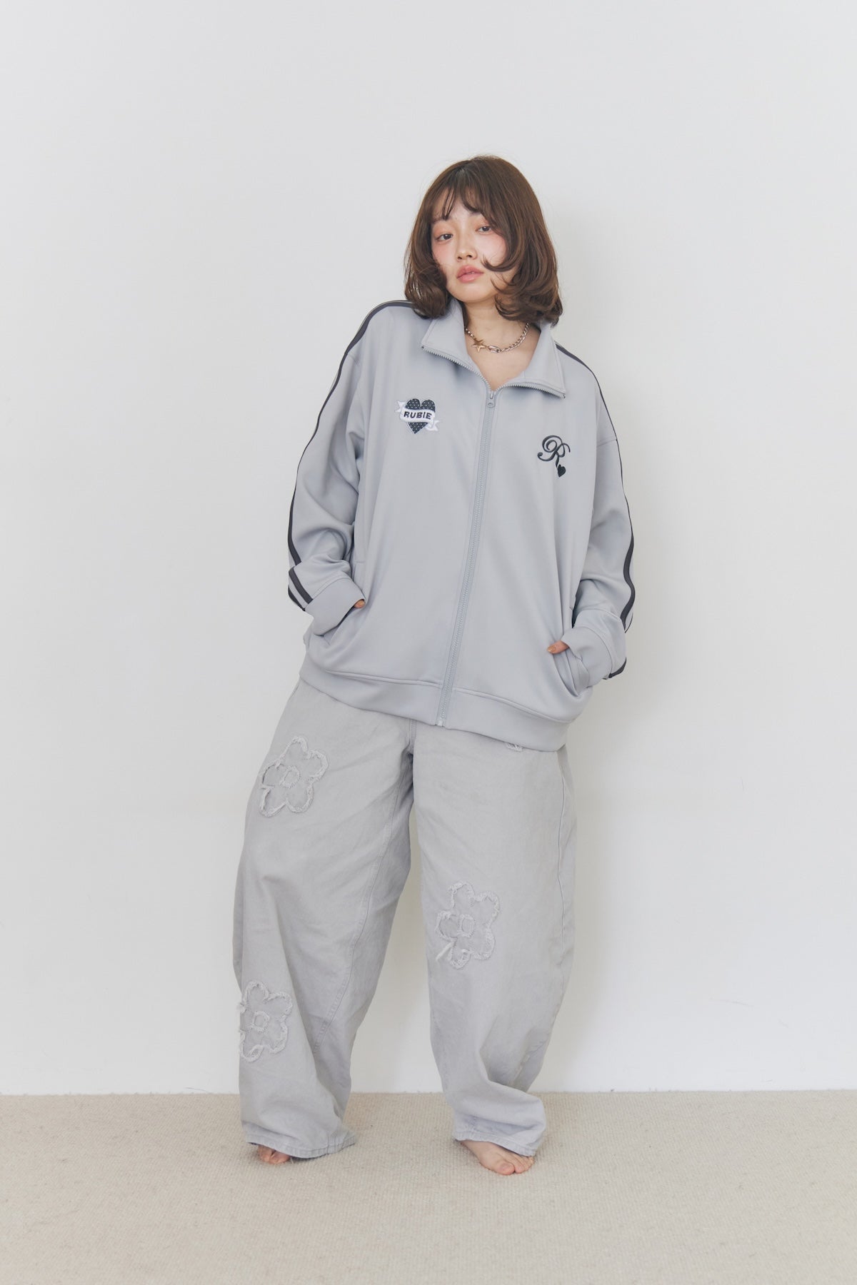 heart logo track jacket