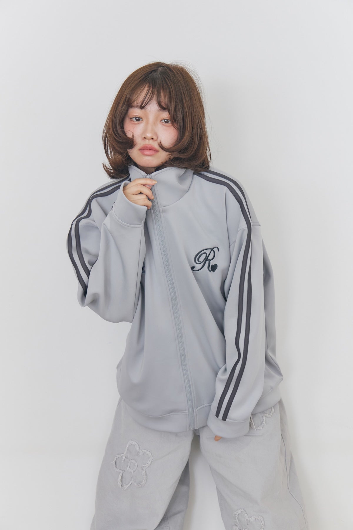 heart logo track jacket