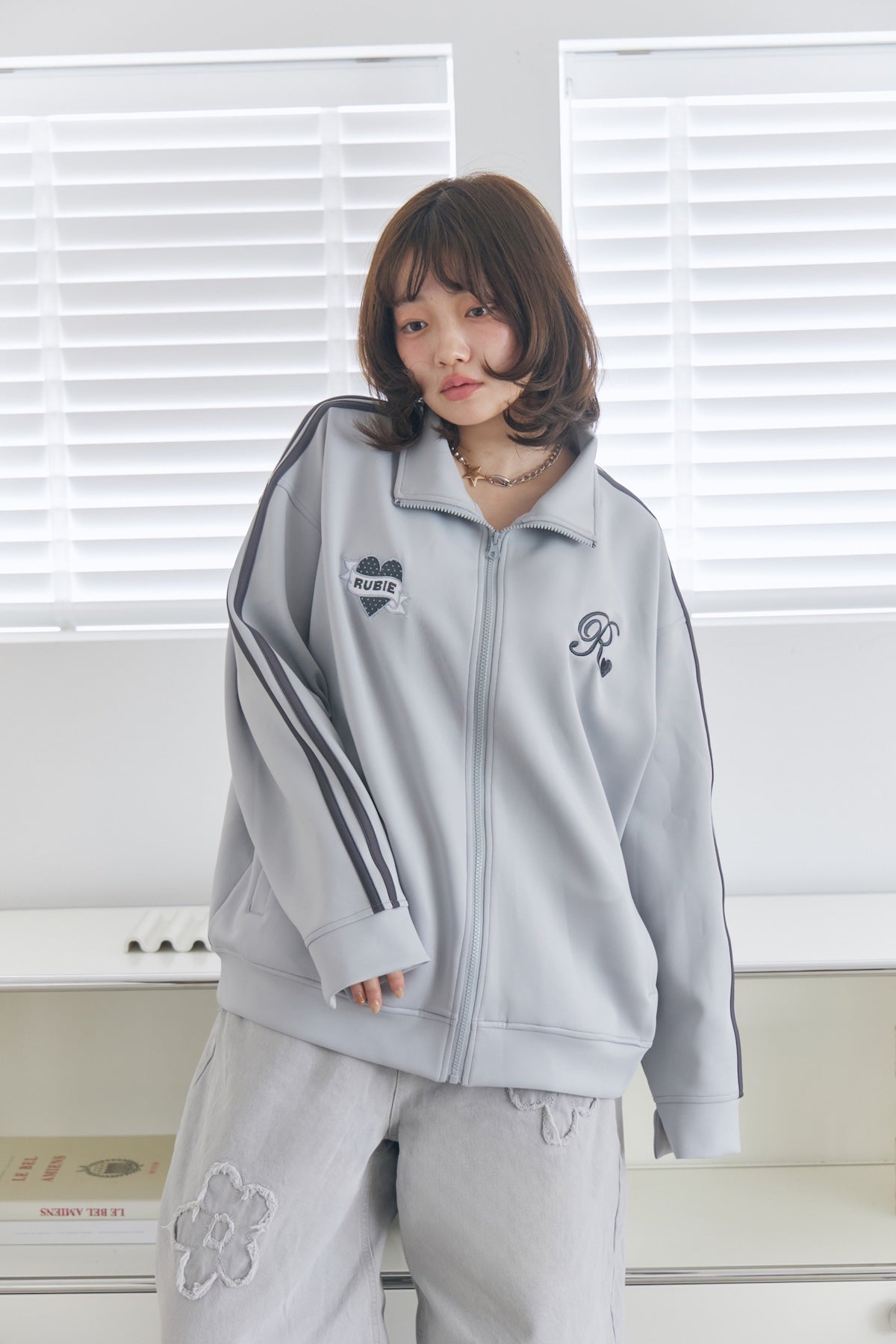 heart logo track jacket