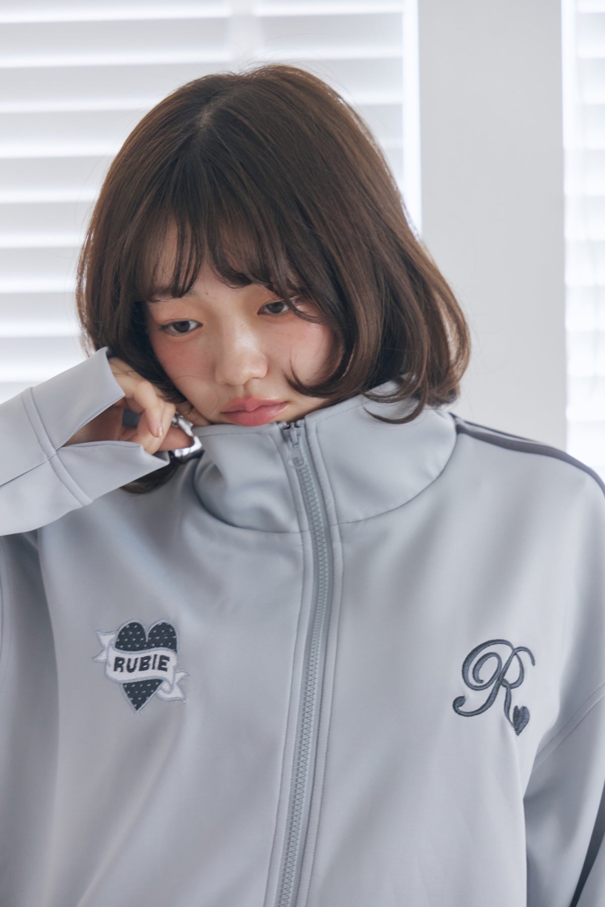 heart logo track jacket