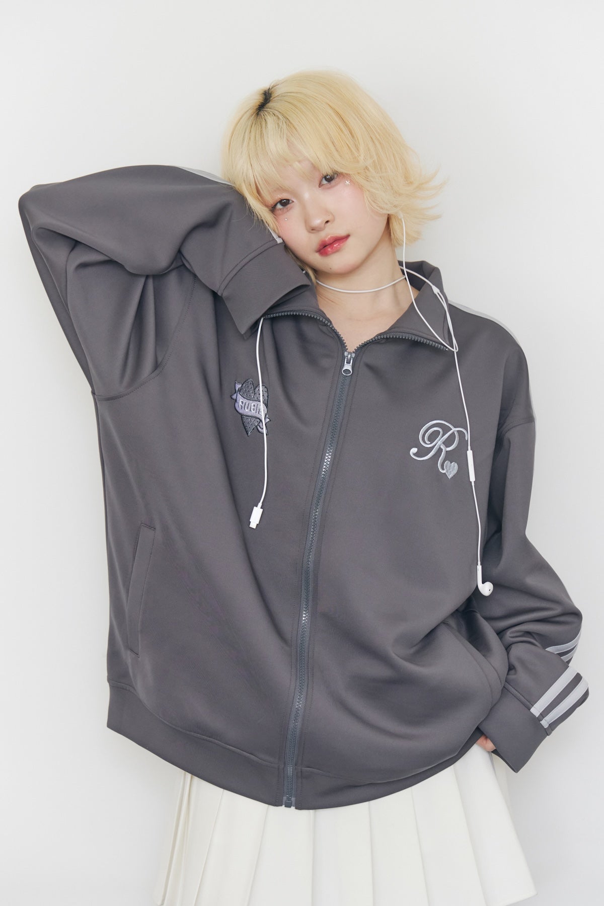 heart logo track jacket