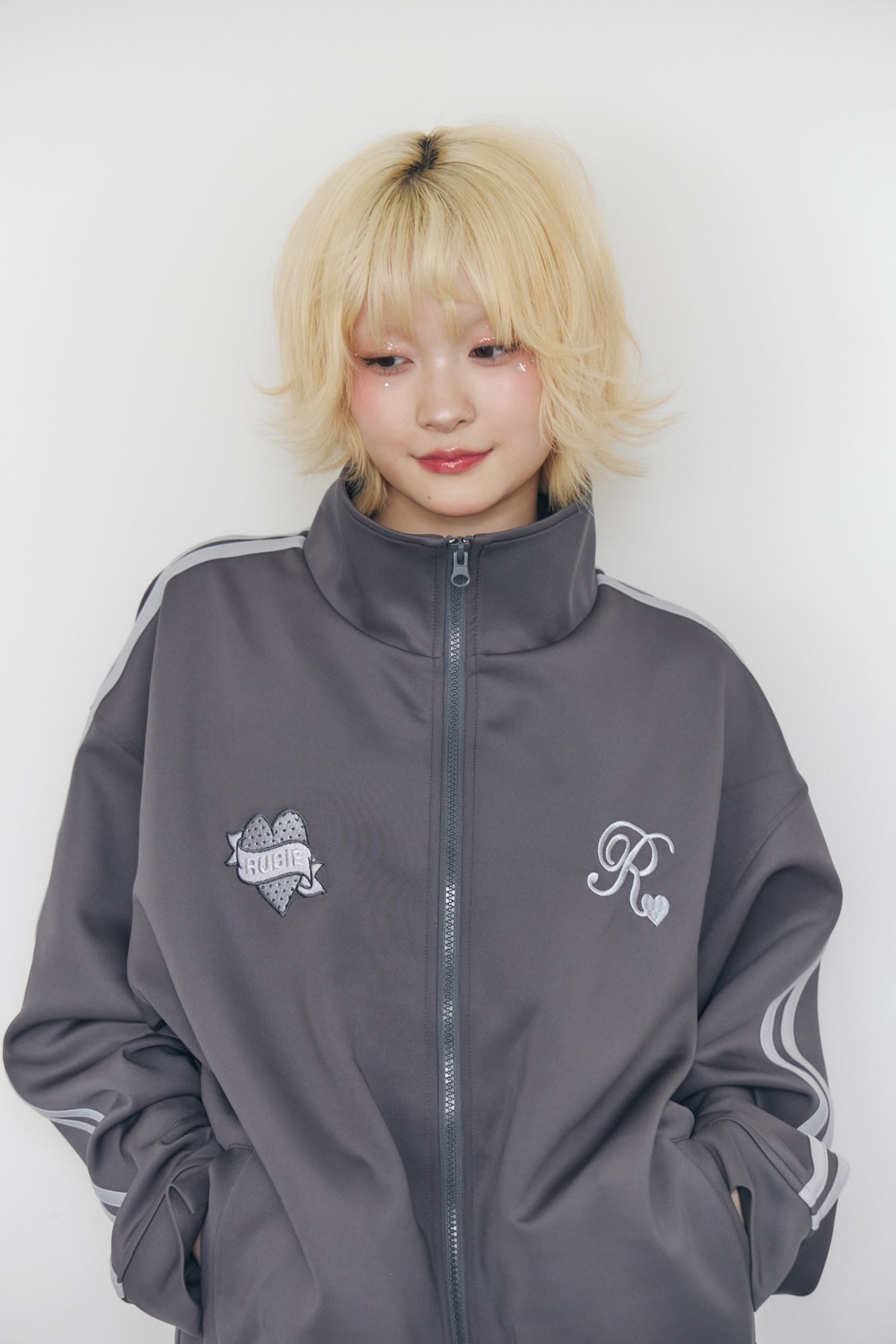 heart logo track jacket